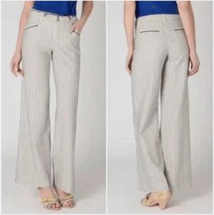 Cartonnier Black and White Striped Women's Trousers NWT